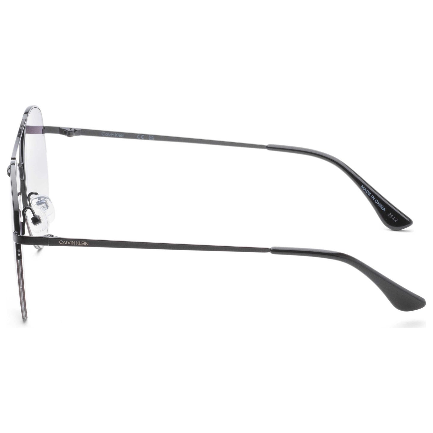 Left view of Calvin Klein Men's Sunglasses CK20121SN-001