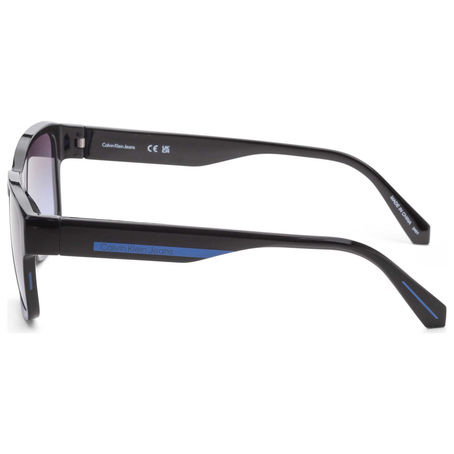 Left view of Calvin Klein Jeans Men's Sunglasses CKJ21631S-001