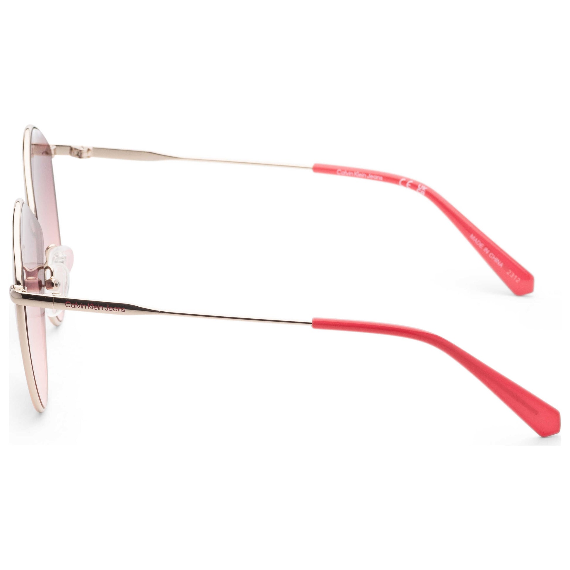 Left view of Calvin Klein Fashion Women's Sunglasses CKJ22202S-717