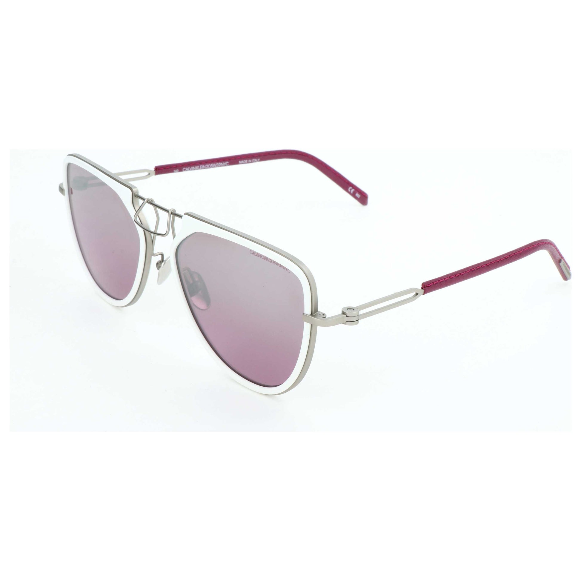 Front view of Calvin Klein Unisex Sunglasses CKNYC1874S-100-57