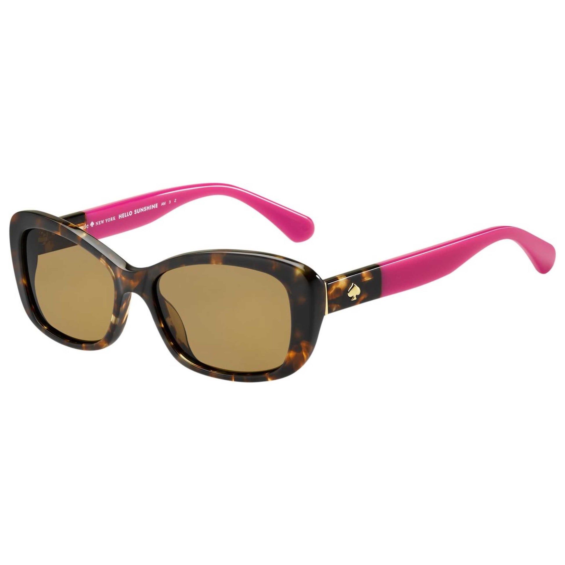 Front view of Kate Spade Clare Women's Sunglasses CLAREPS-00T4-53