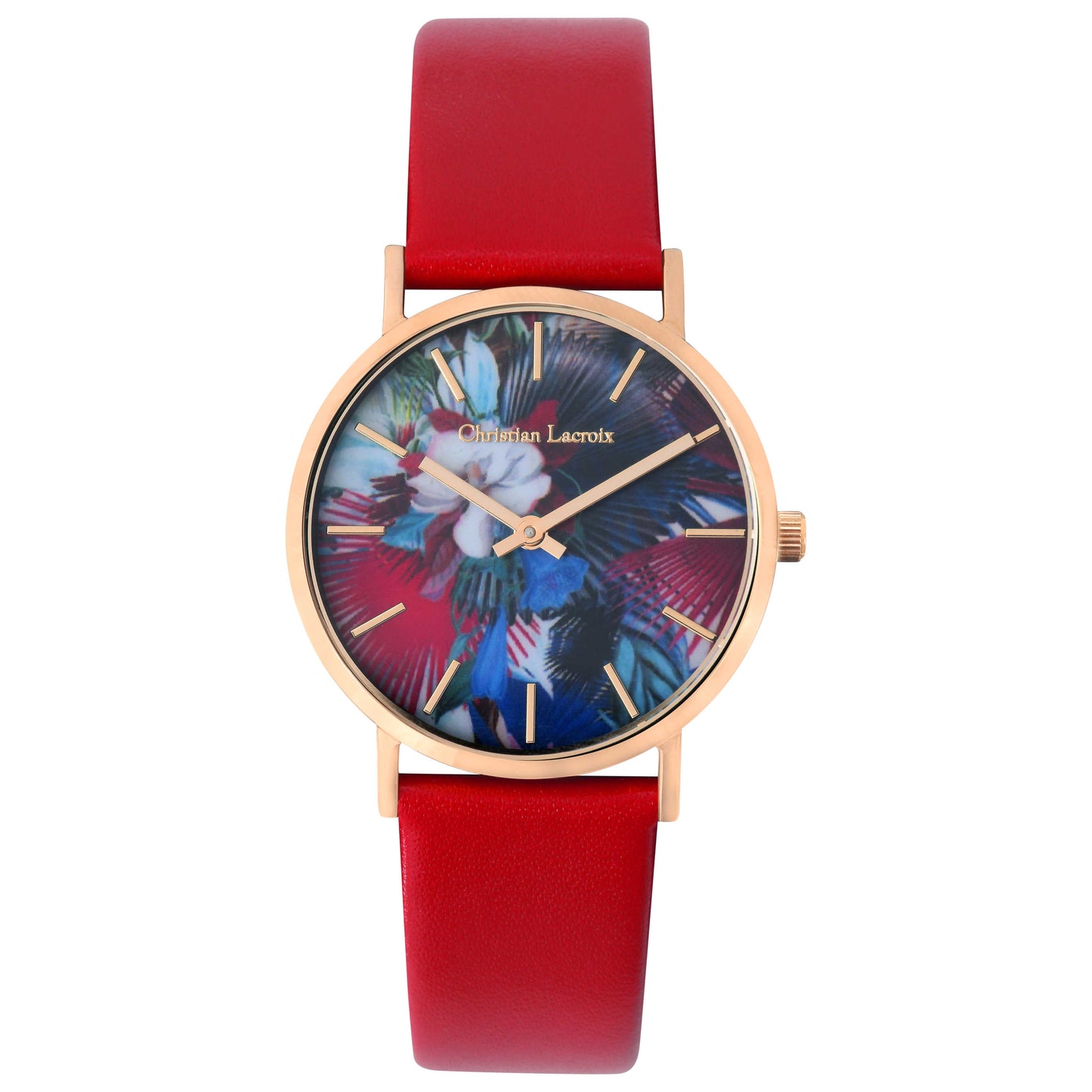 Front view of Christian Lacroix L Oiseau Fleur Women's Quartz Watch CLW219