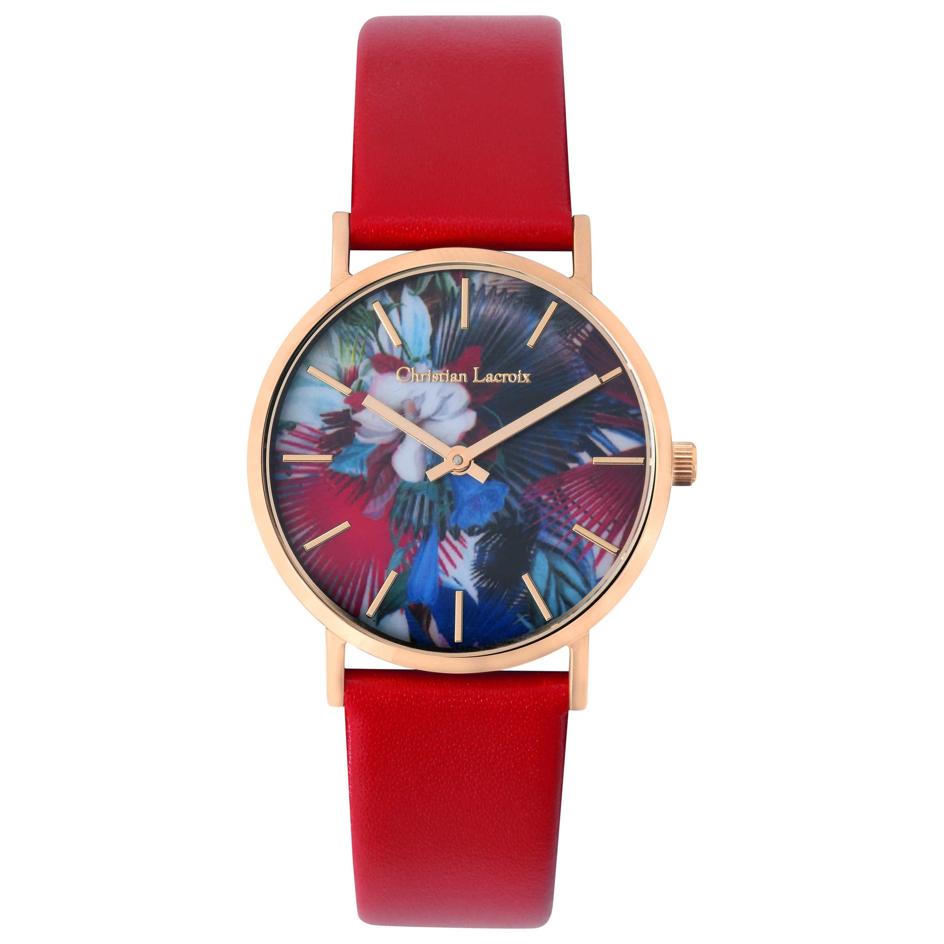 Front view of Christian Lacroix L Oiseau Fleur Women's Quartz Watch CLW219