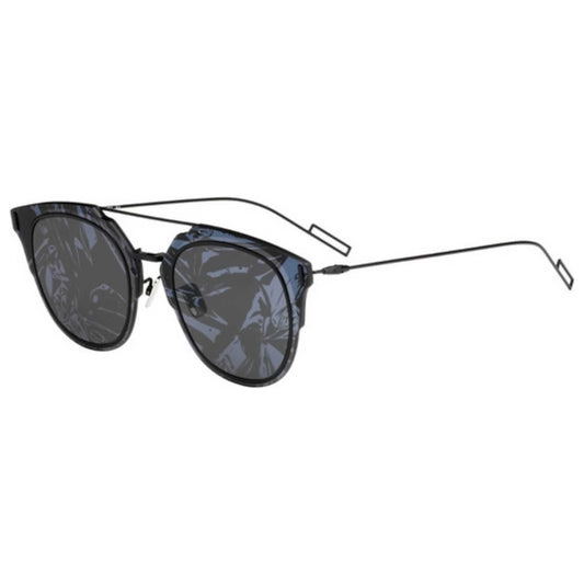 Front view of Christian Dior Homme Black Tie Men's Sunglasses COMPO1FS-0003-TT