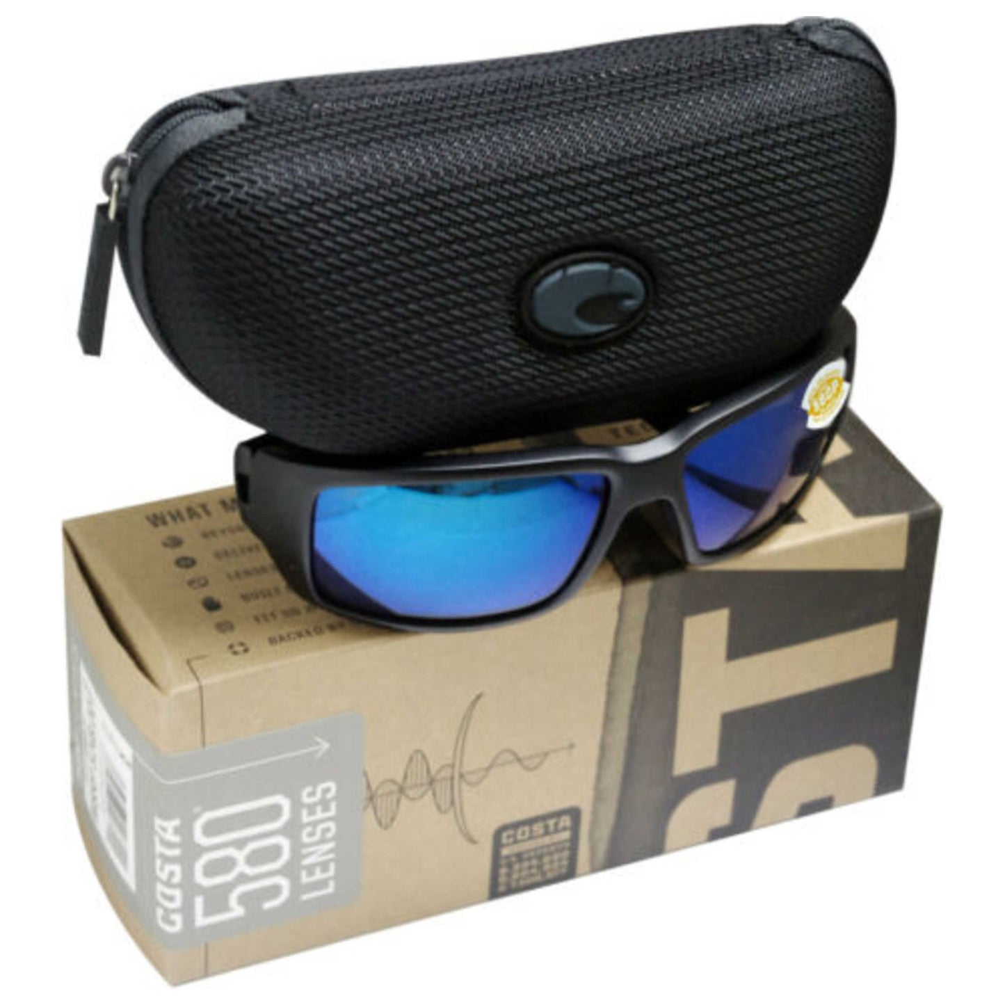 Front view of Costa del Mar Fantail Men's Sunglasses COS06S90061059