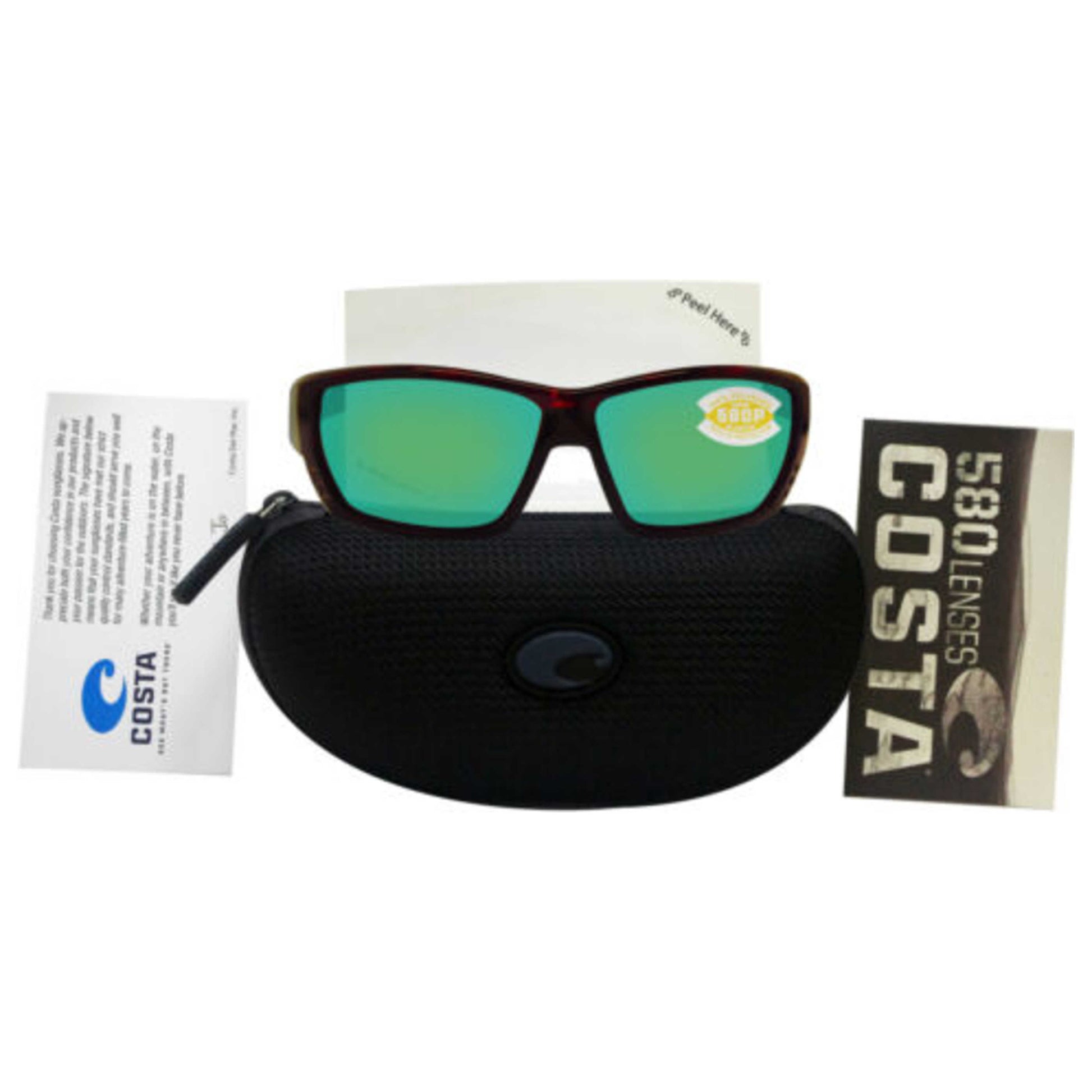 Front view of Costa del Mar Tuna Alley Men's Sunglasses COS06S90090862