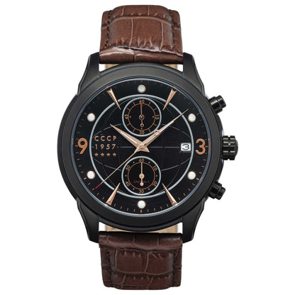 Front view of CCCP Sputnik-1 Men's Quartz Watch CP-7002-05