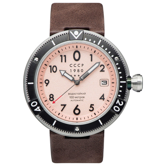 Front view of CCCP Kashalot Submarine Men's Automatic Watch CP-7004-01