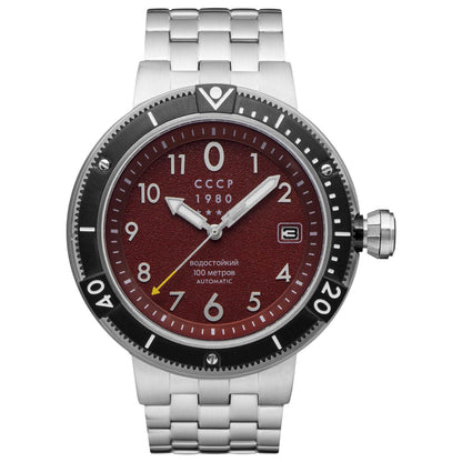 Front view of CCCP Kashalot Submarine Men's Automatic Watch CP-7004-77