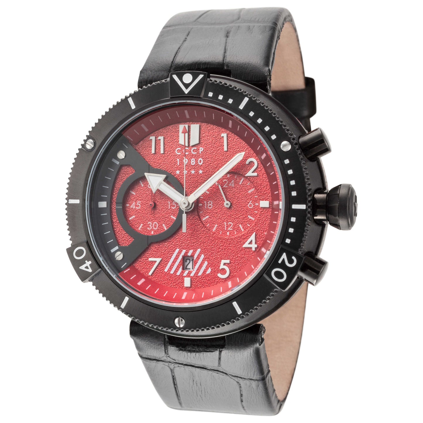 Front view of CCCP Kashalot Submarine Men's Quartz Watch CP-7005-04