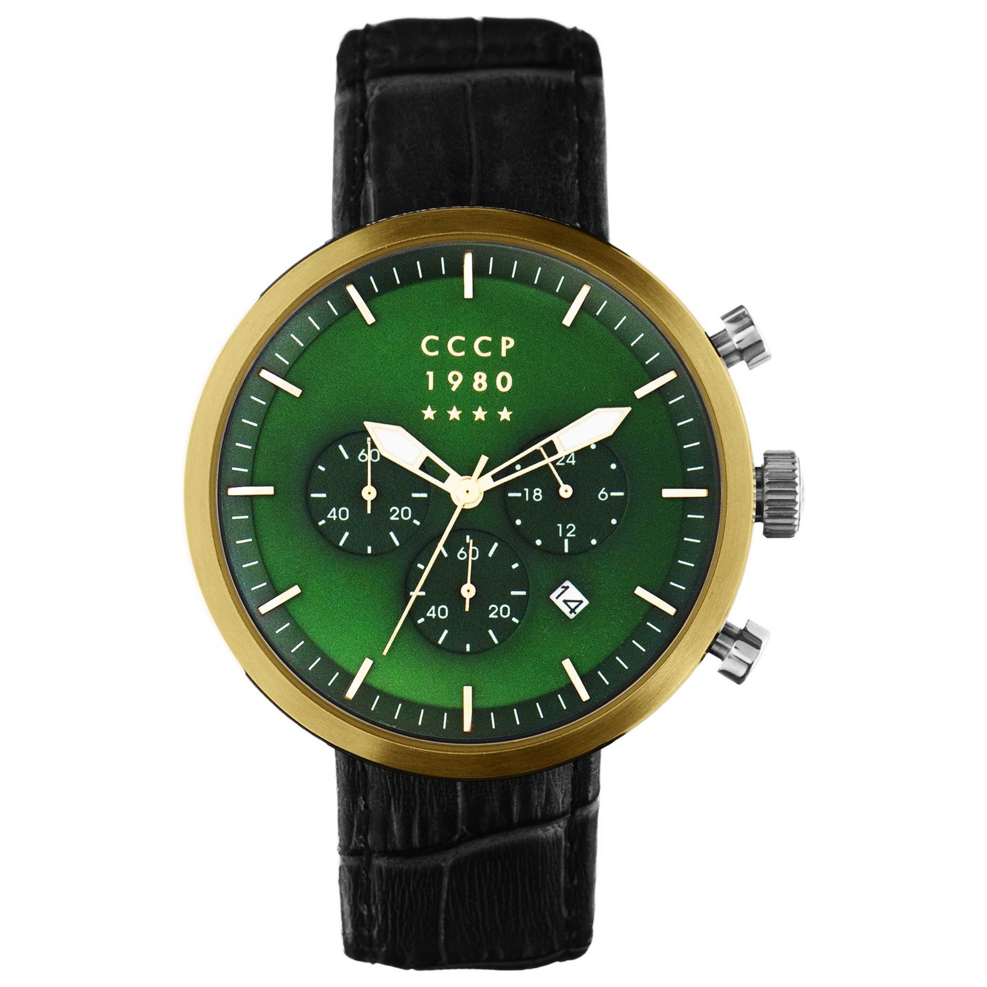 Front view of CCCP Kashalot Dress Men's Quartz Watch CP-7007-03