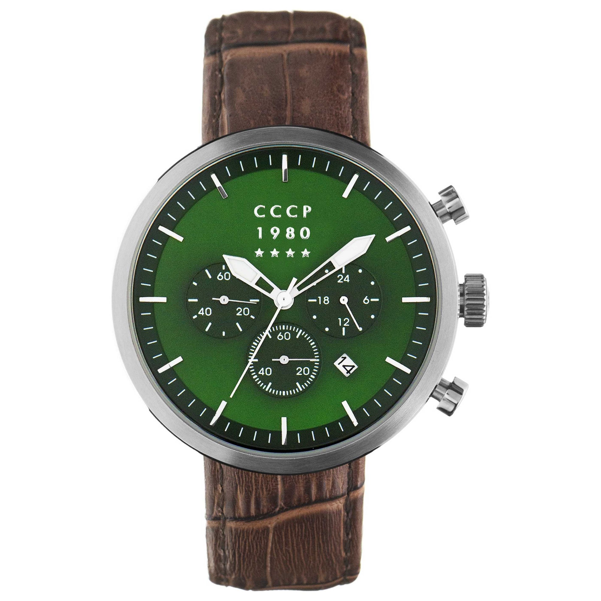 Front view of CCCP Kashalot Dress Men's Quartz Watch CP-7007-09