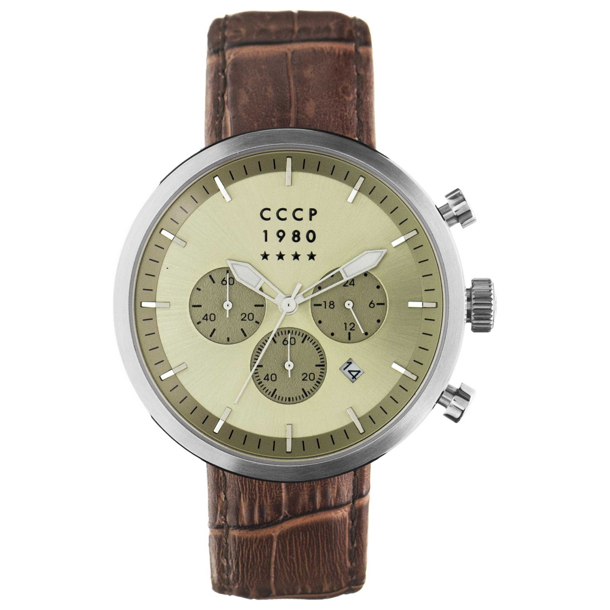 Front view of CCCP Kashalot Dress Men's Quartz Watch CP-7007-0A
