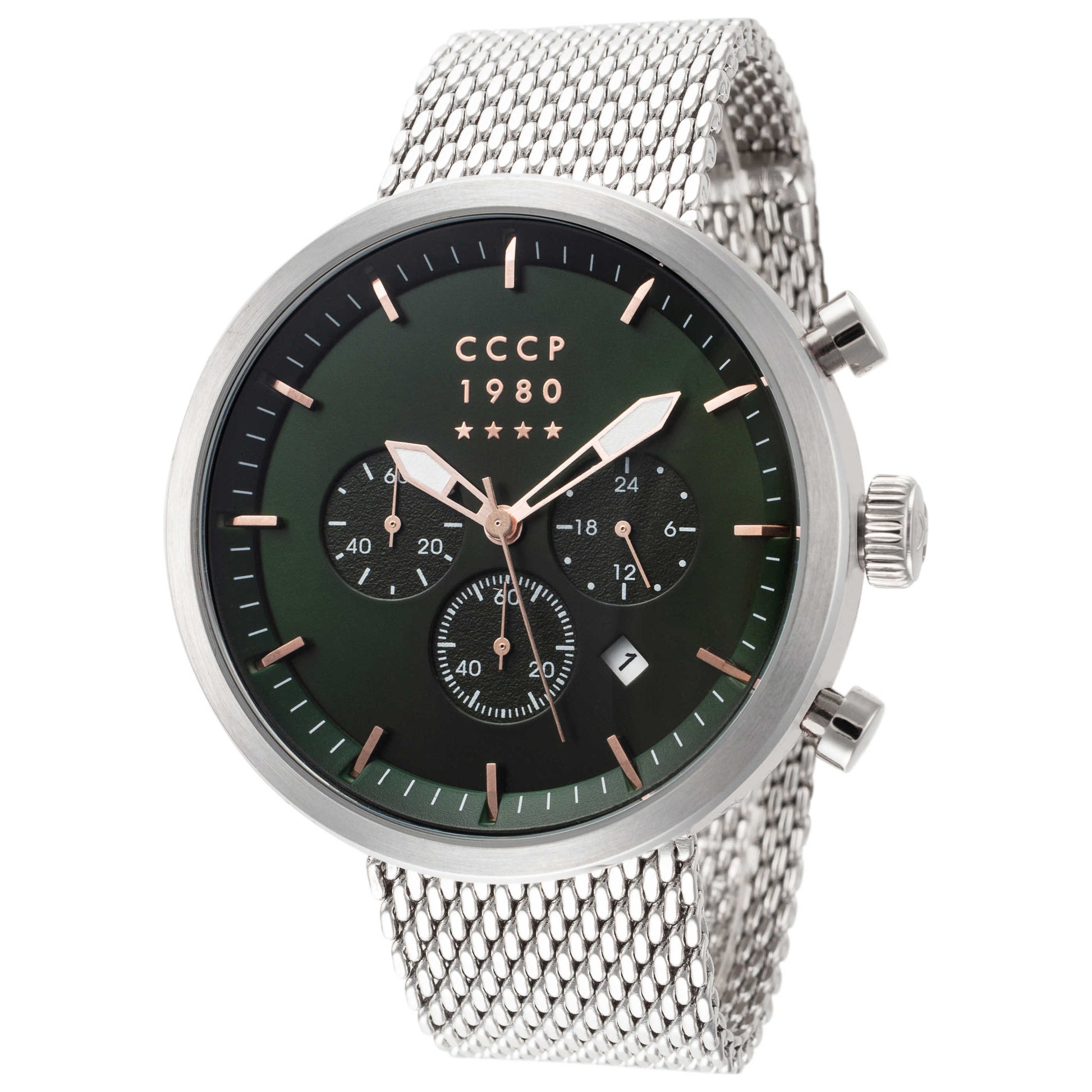 Front view of CCCP Kashalot Dress Men's Quartz Watch CP-7007-22