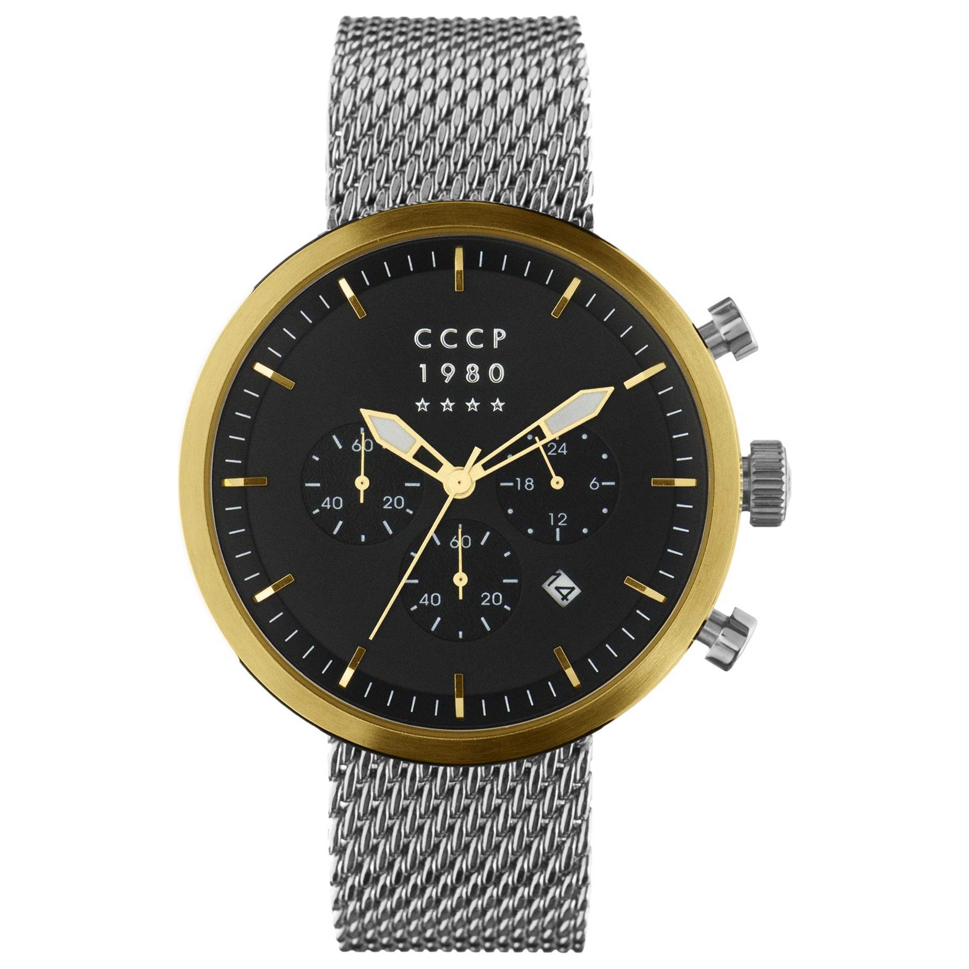 Front view of CCCP Kashalot Dress Men's Quartz Watch CP-7007-44