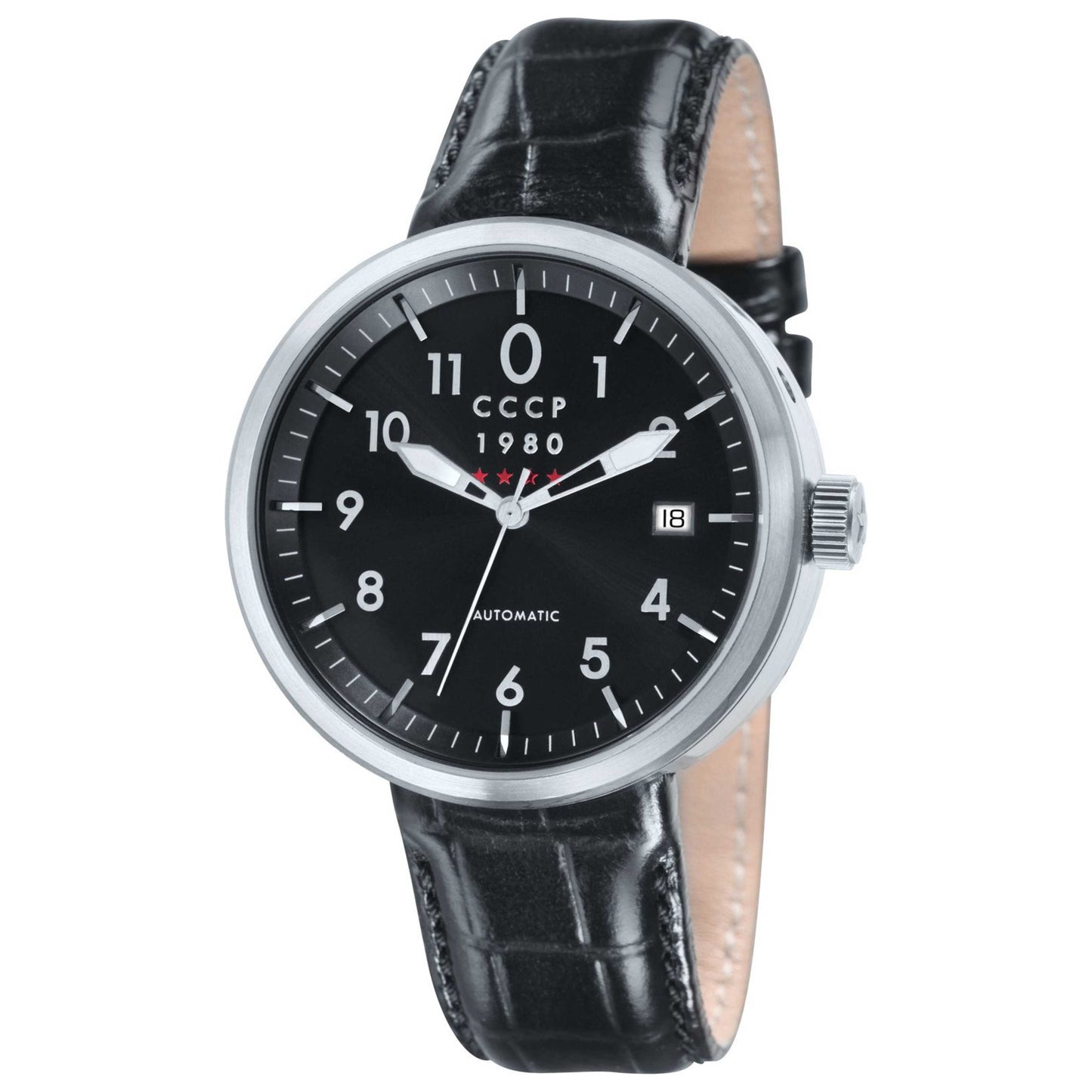 Front view of CCCP Kashalot Dress Men's Automatic Watch CP-7008-01