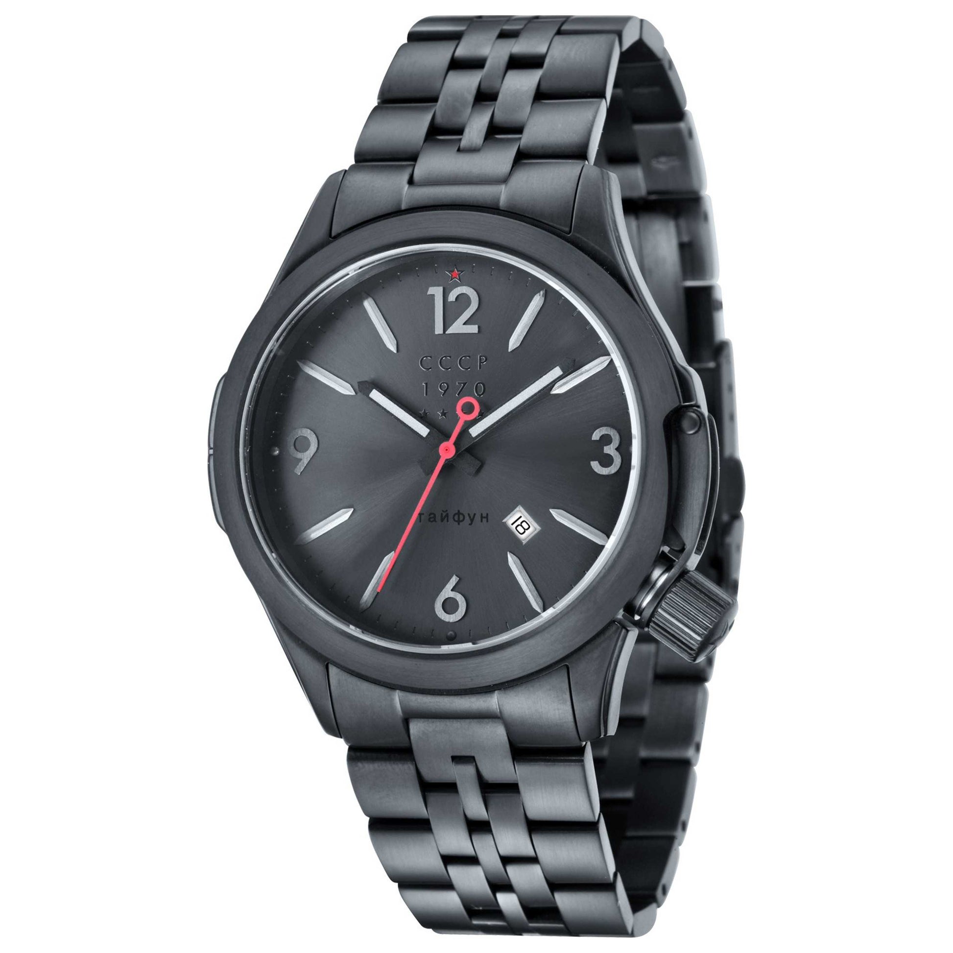 Front view of CCCP Shchuka Men's Quartz Watch CP-7010-44