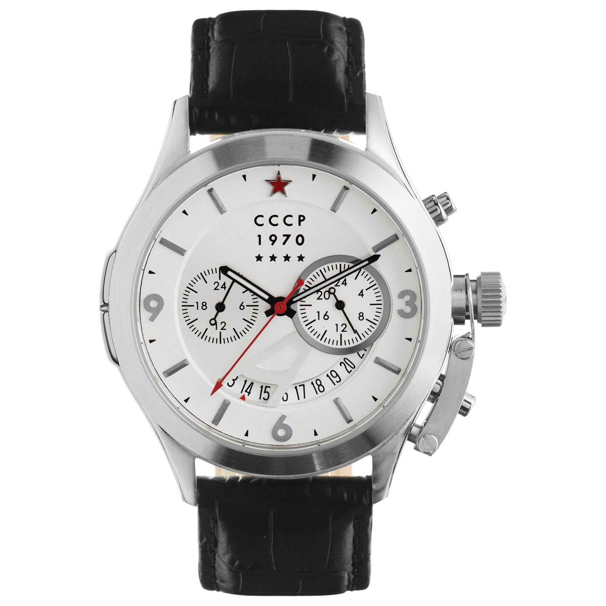 Front view of CCCP Shchuka Men's Quartz Watch CP-7011-05