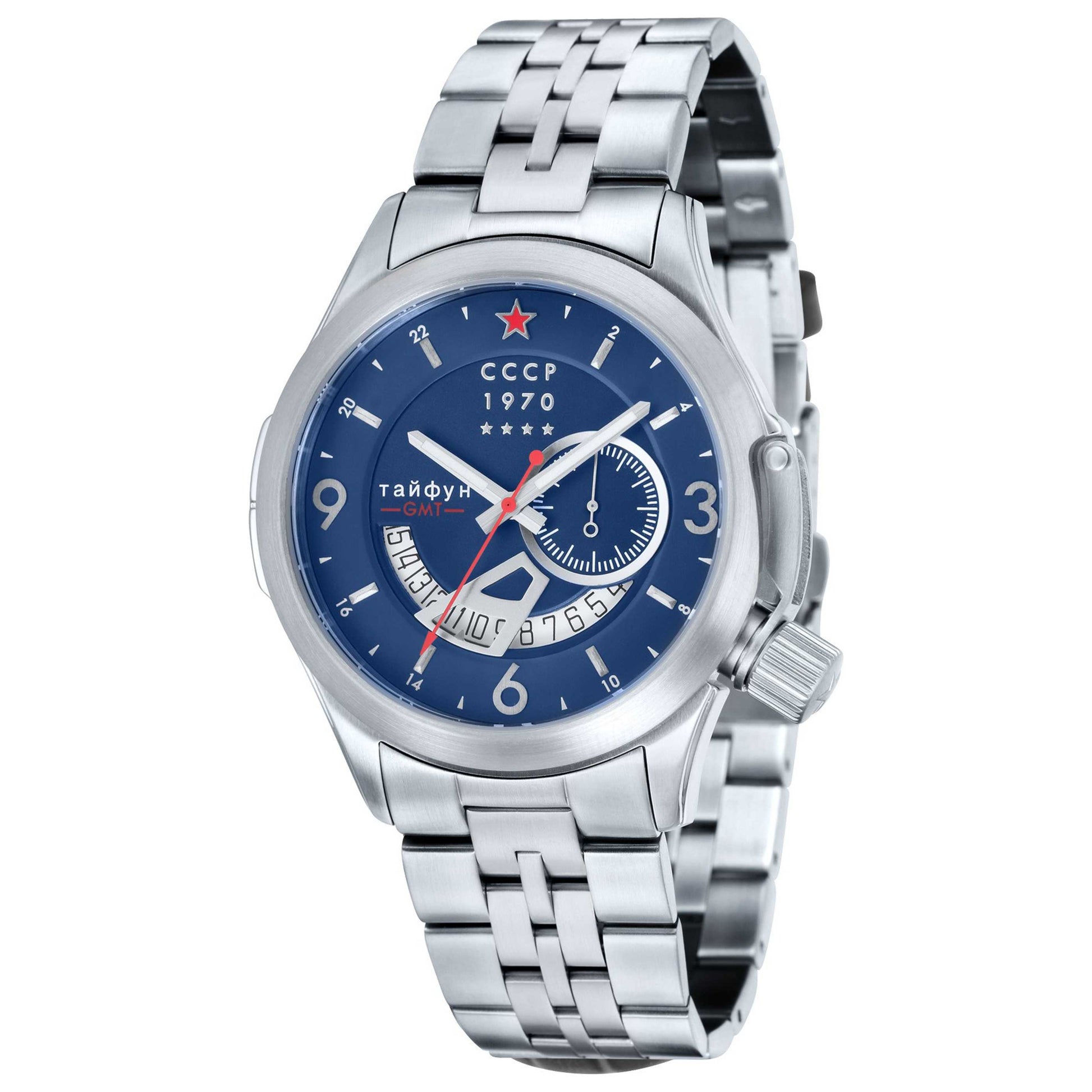 Front view of CCCP Shchuka Men's Quartz Watch CP-7011-11