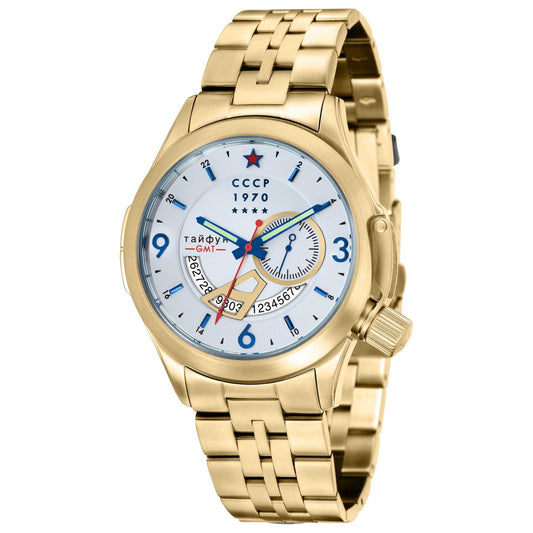 Front view of CCCP Shchuka Men's Quartz Watch CP-7011-22