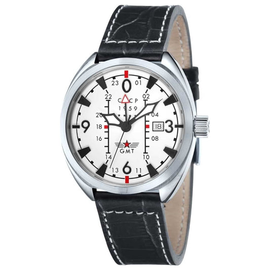 Front view of CCCP Aviator Yak-15 Men's Quartz Watch CP-7013-02