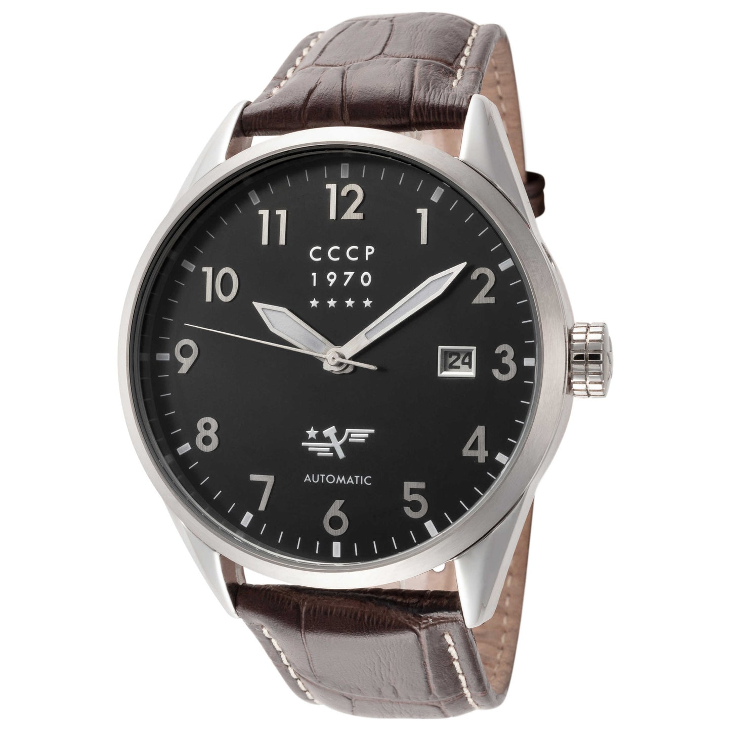 Front view of CCCP Golden Soviet Men's Automatic Watch CP-7015-04