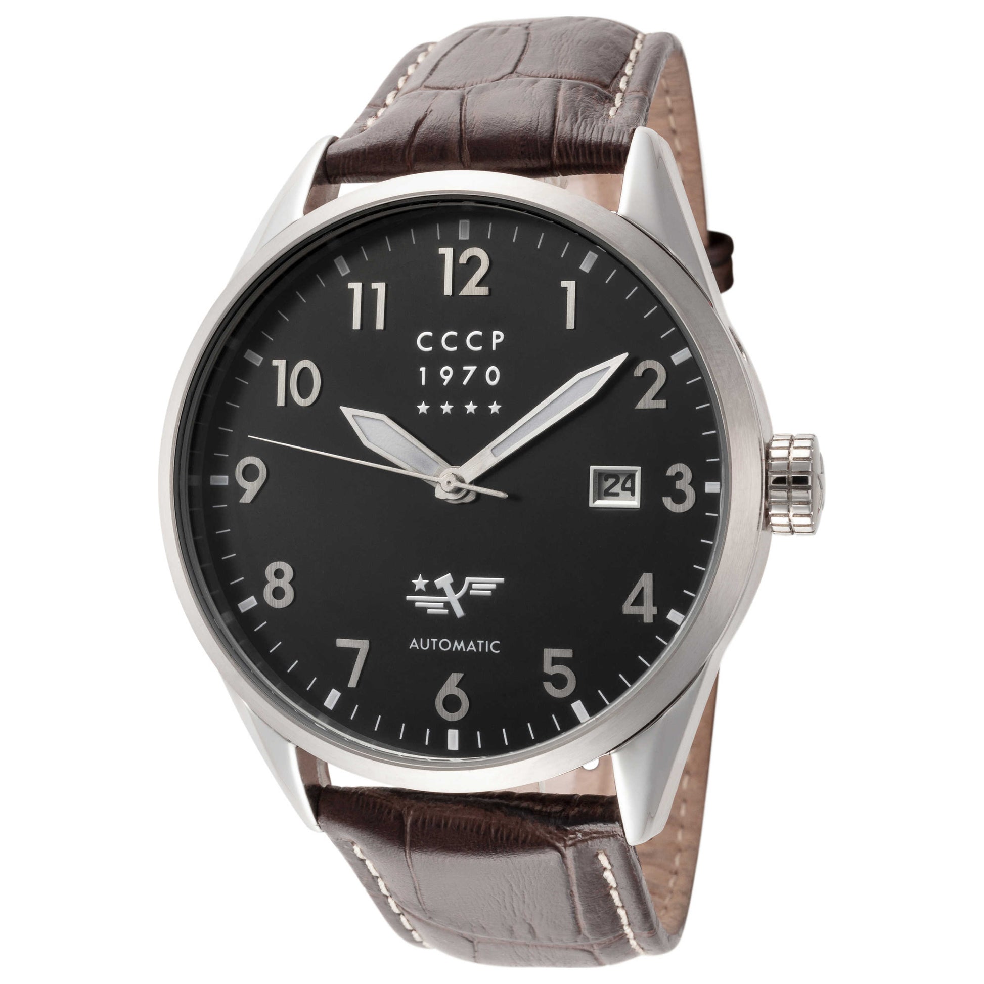 Front view of CCCP Golden Soviet Men's Automatic Watch CP-7015-04