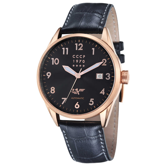 Front view of CCCP Golden Soviet Men's Automatic Watch CP-7015-05