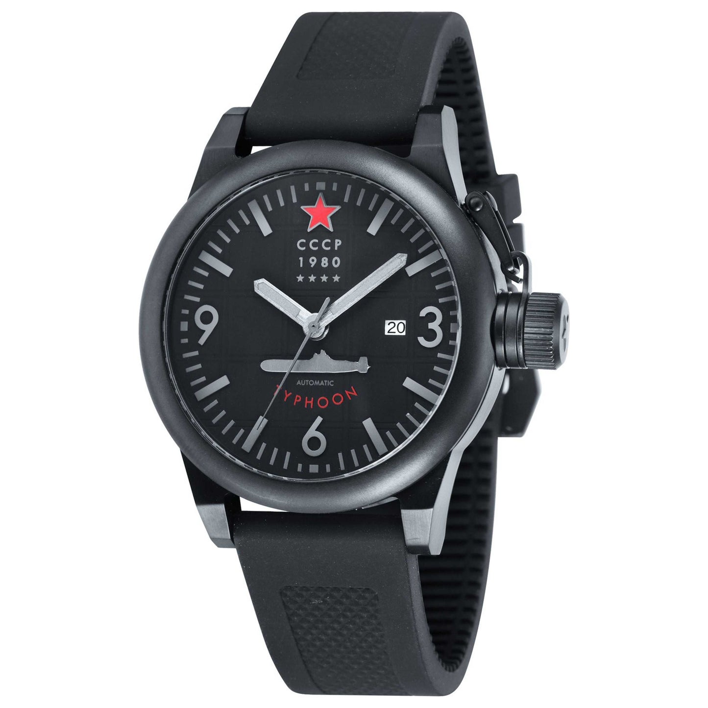 Front view of CCCP Typhoon Men's Automatic Watch CP-7018-04