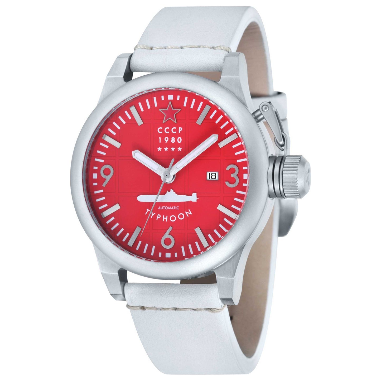 Front view of CCCP Typhoon Men's Automatic Watch CP-7018-06