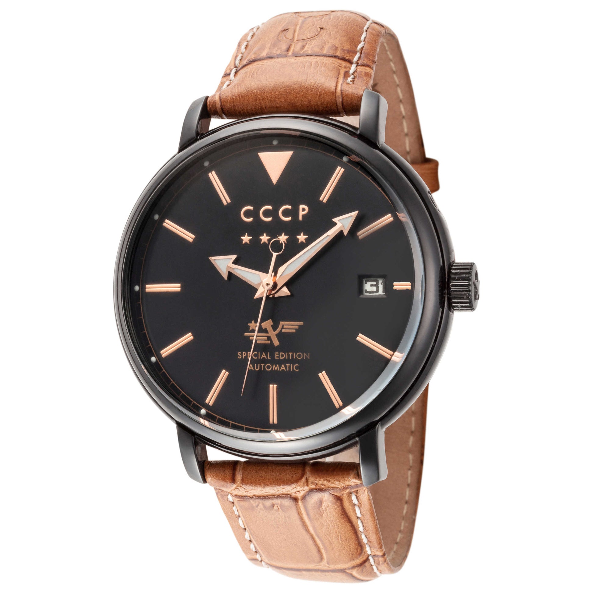 Front view of CCCP Heritage Men's Automatic Watch CP-7020-05