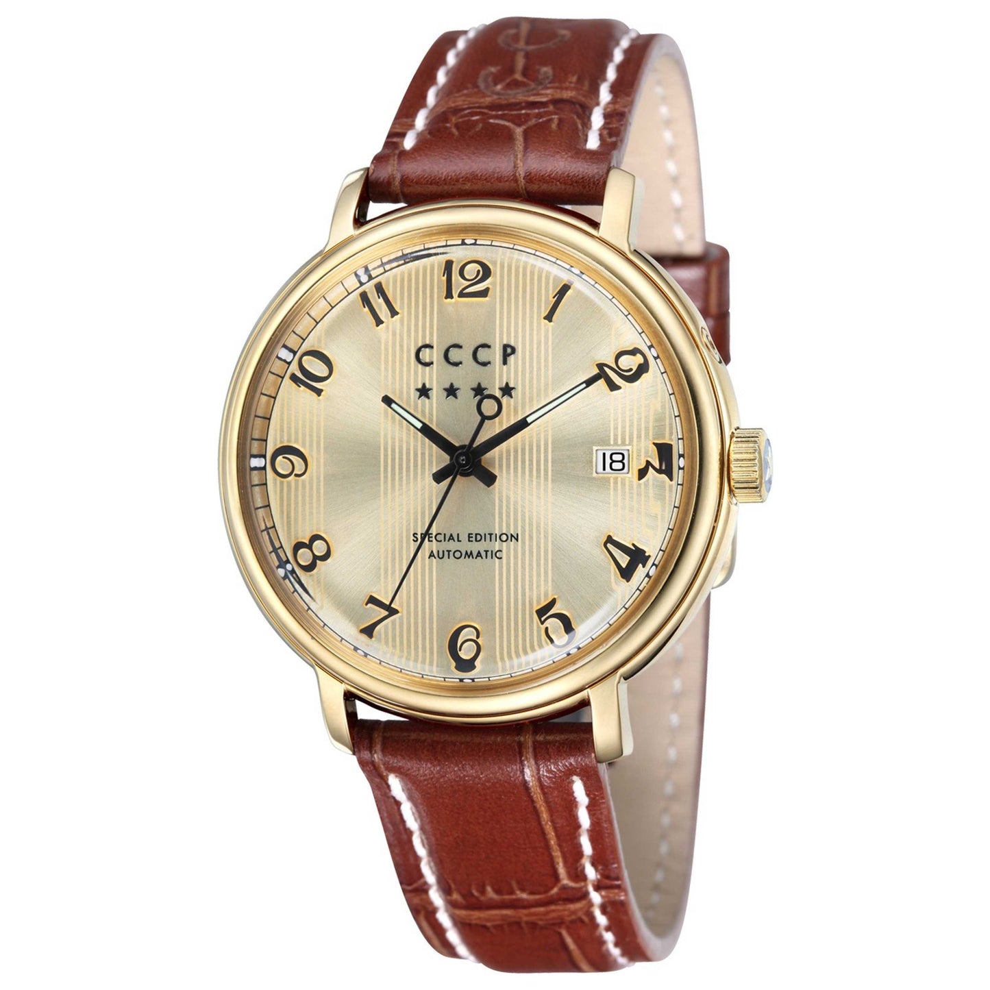 Front view of CCCP Heritage Men's Automatic Watch CP-7021-03