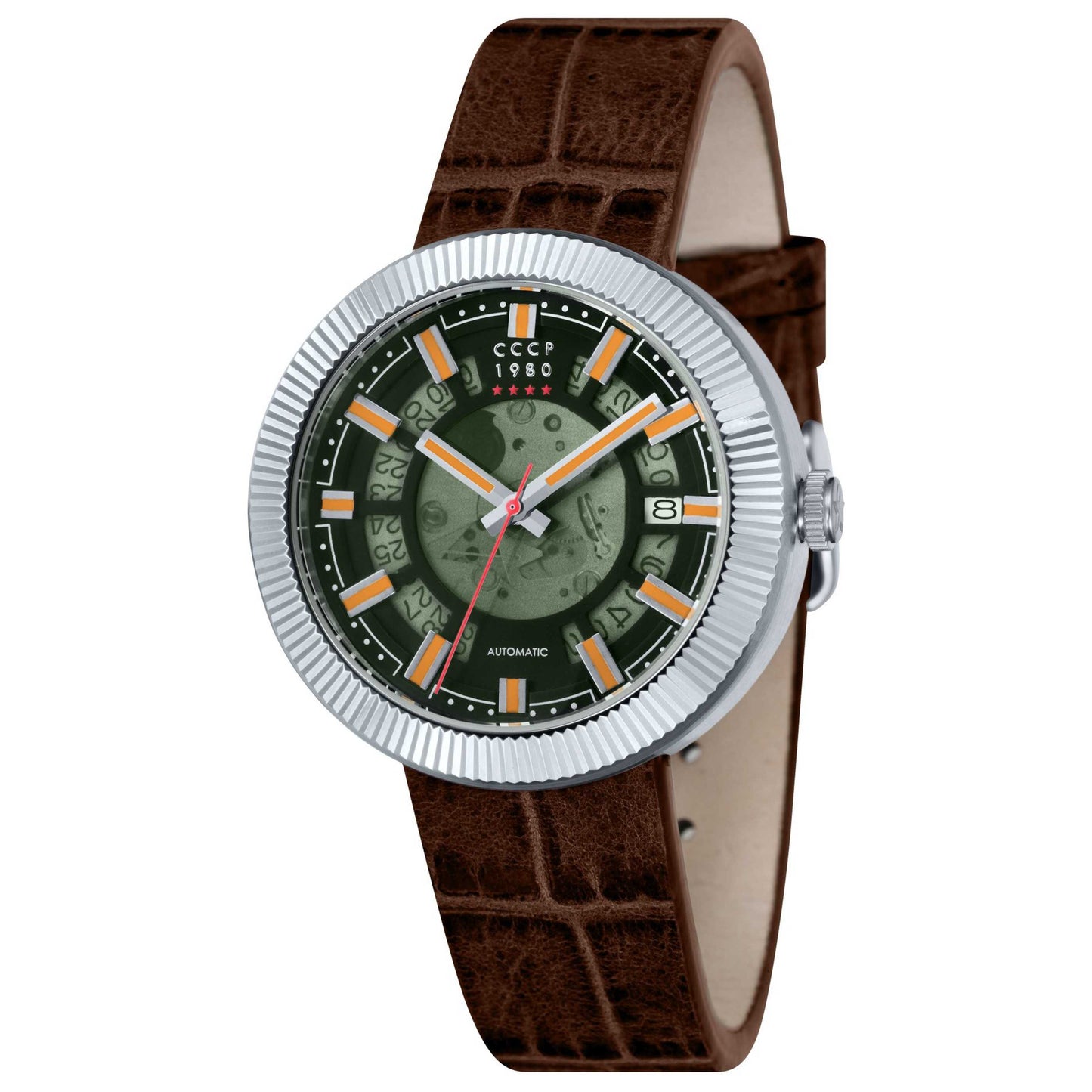 Front view of CCCP Sputnik-2 Men's Automatic Watch CP-7025-03