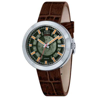 Front view of CCCP Sputnik-2 Men's Automatic Watch CP-7025-03