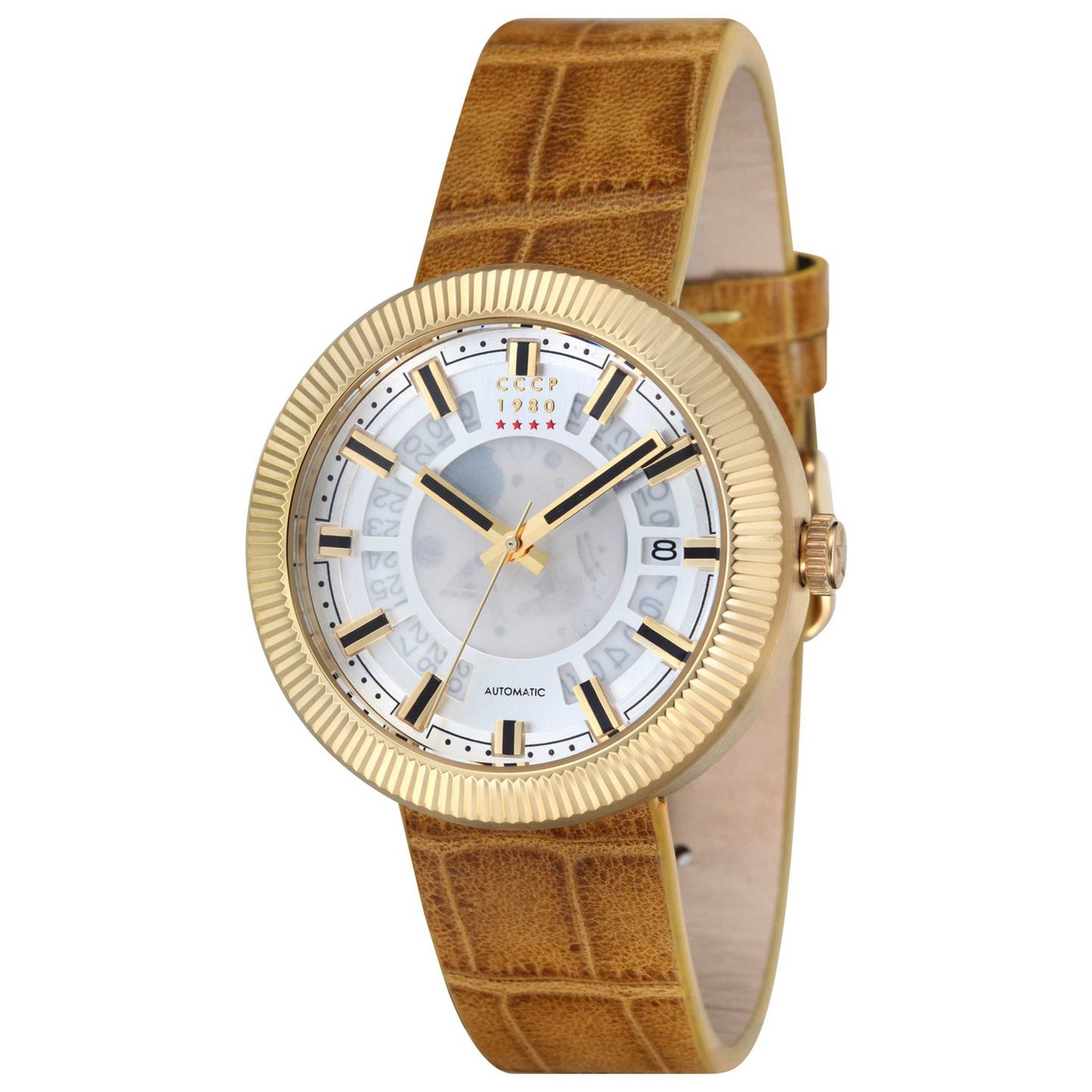 Front view of CCCP Sputnik-2 Men's Automatic Watch CP-7025-04