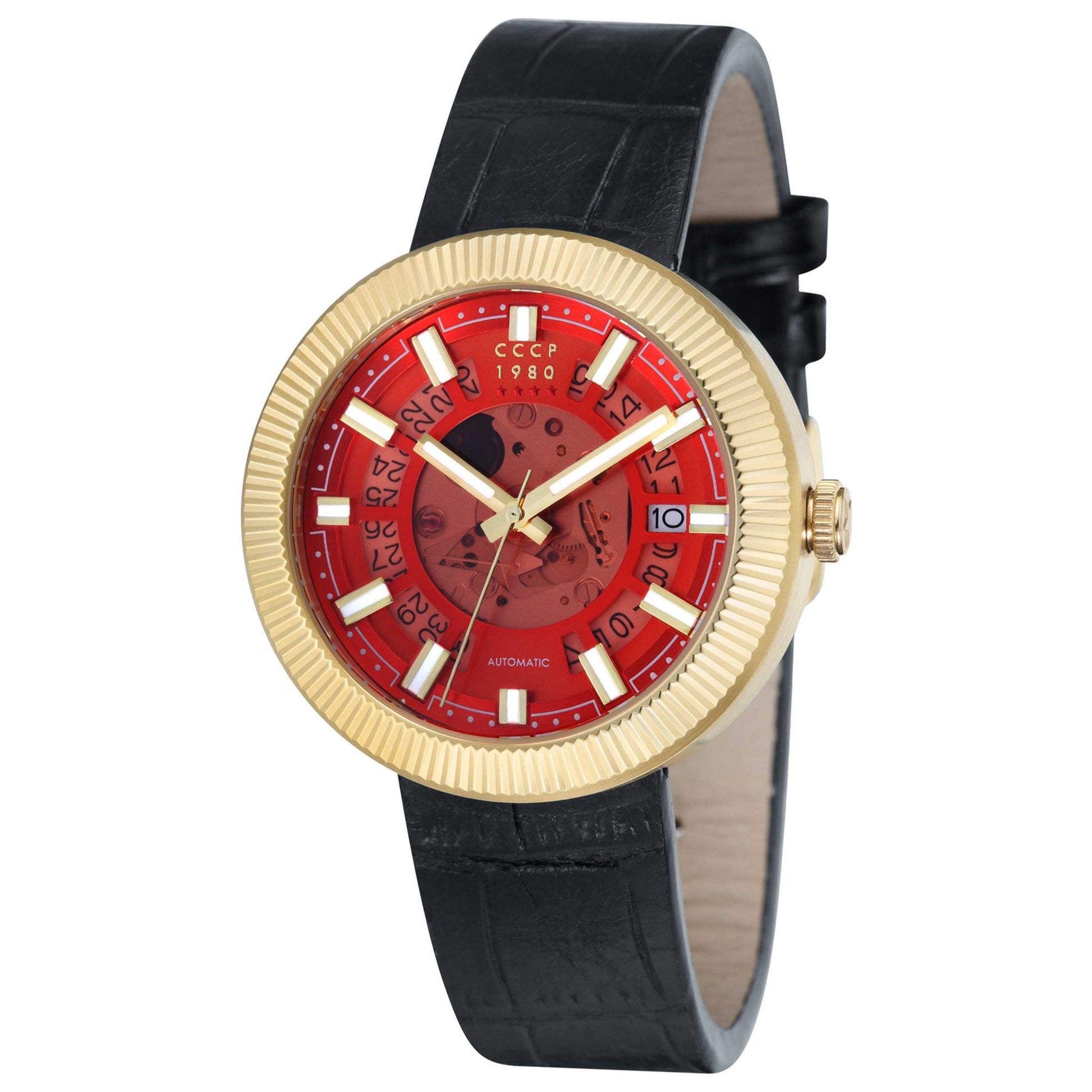 Front view of CCCP Sputnik-2 Men's Automatic Watch CP-7025-05