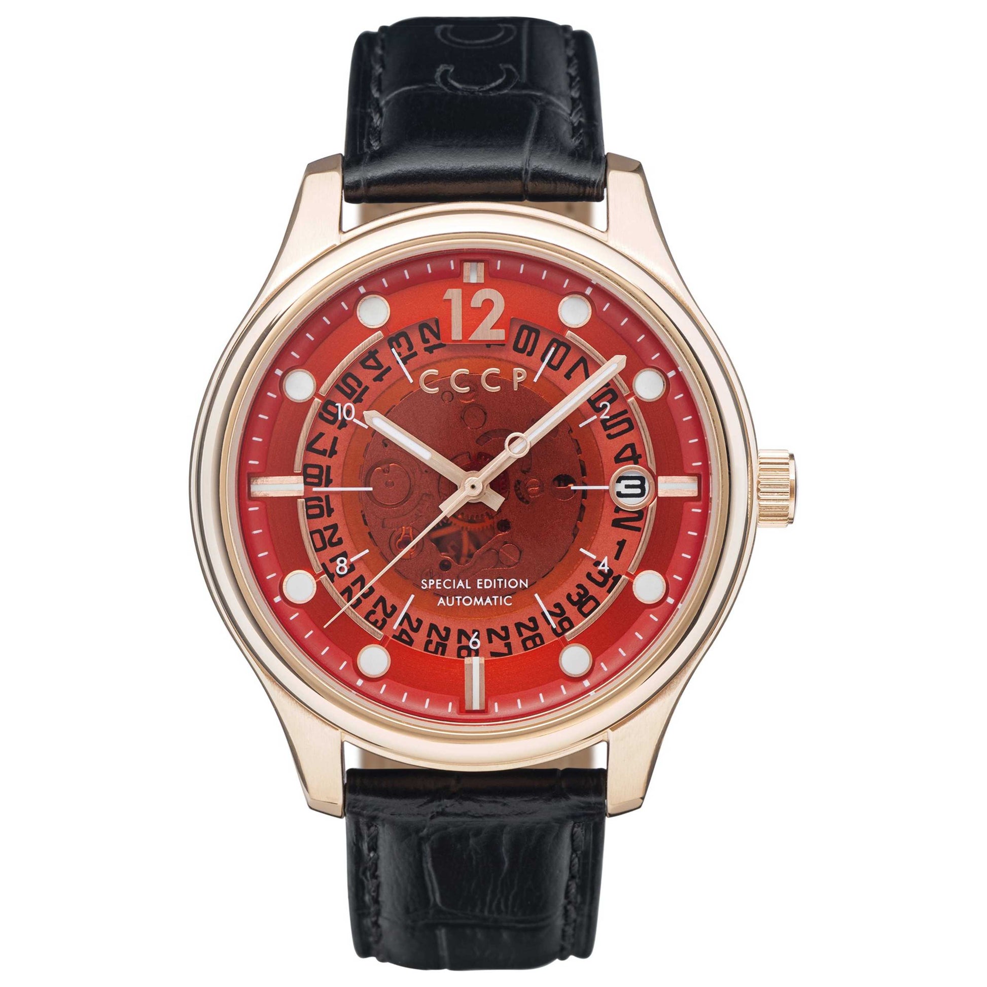 Front view of CCCP Sputnik Men's Automatic Watch CP-7026-05