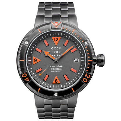 Front view of CCCP Kashalot Men's Automatic Watch CP-7027-11