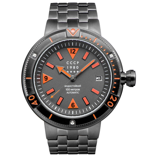 Front view of CCCP Kashalot Men's Automatic Watch CP-7027-11