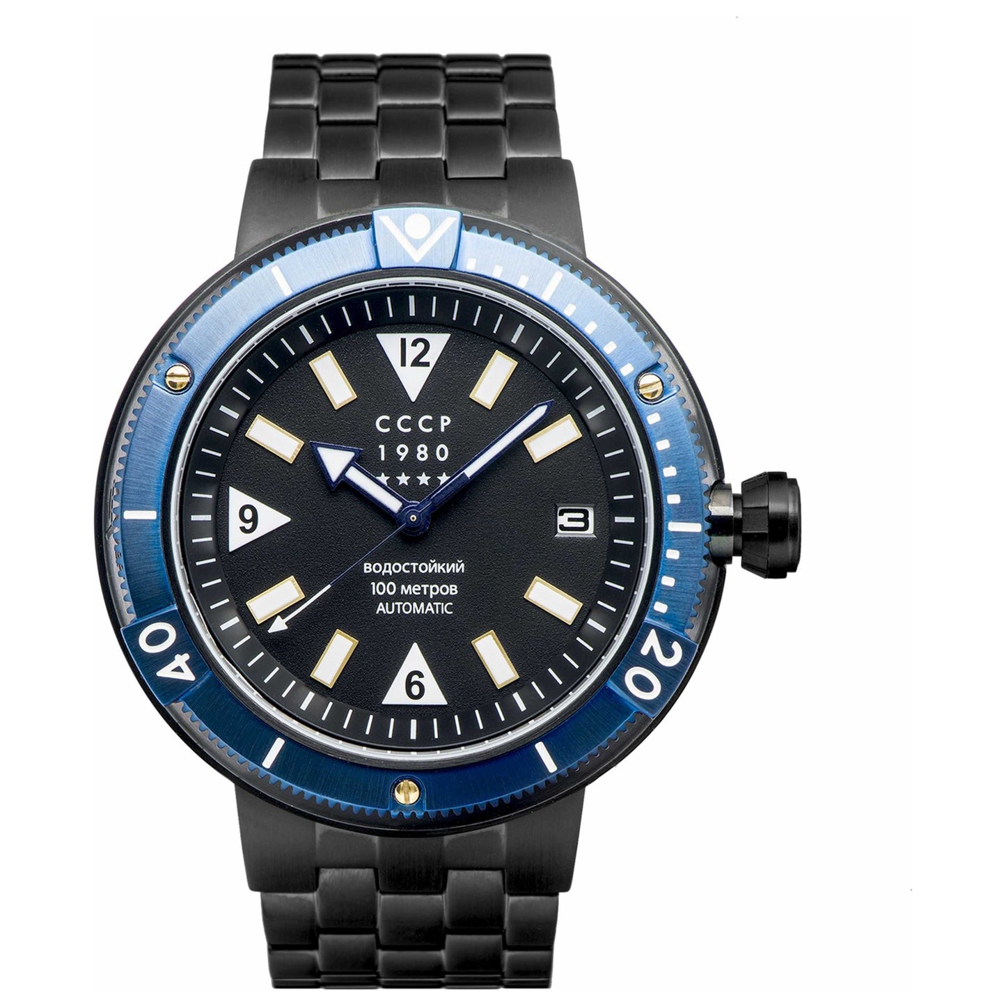 Front view of CCCP Kashalot Men's Automatic Watch CP-7027-22