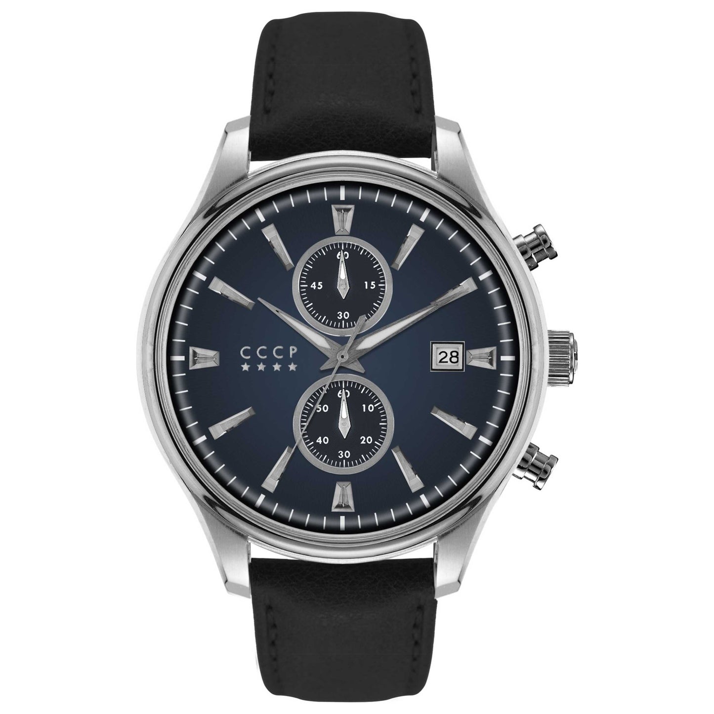 Front view of CCCP Sputnik-2 Men's Quartz Watch CP-7028-02