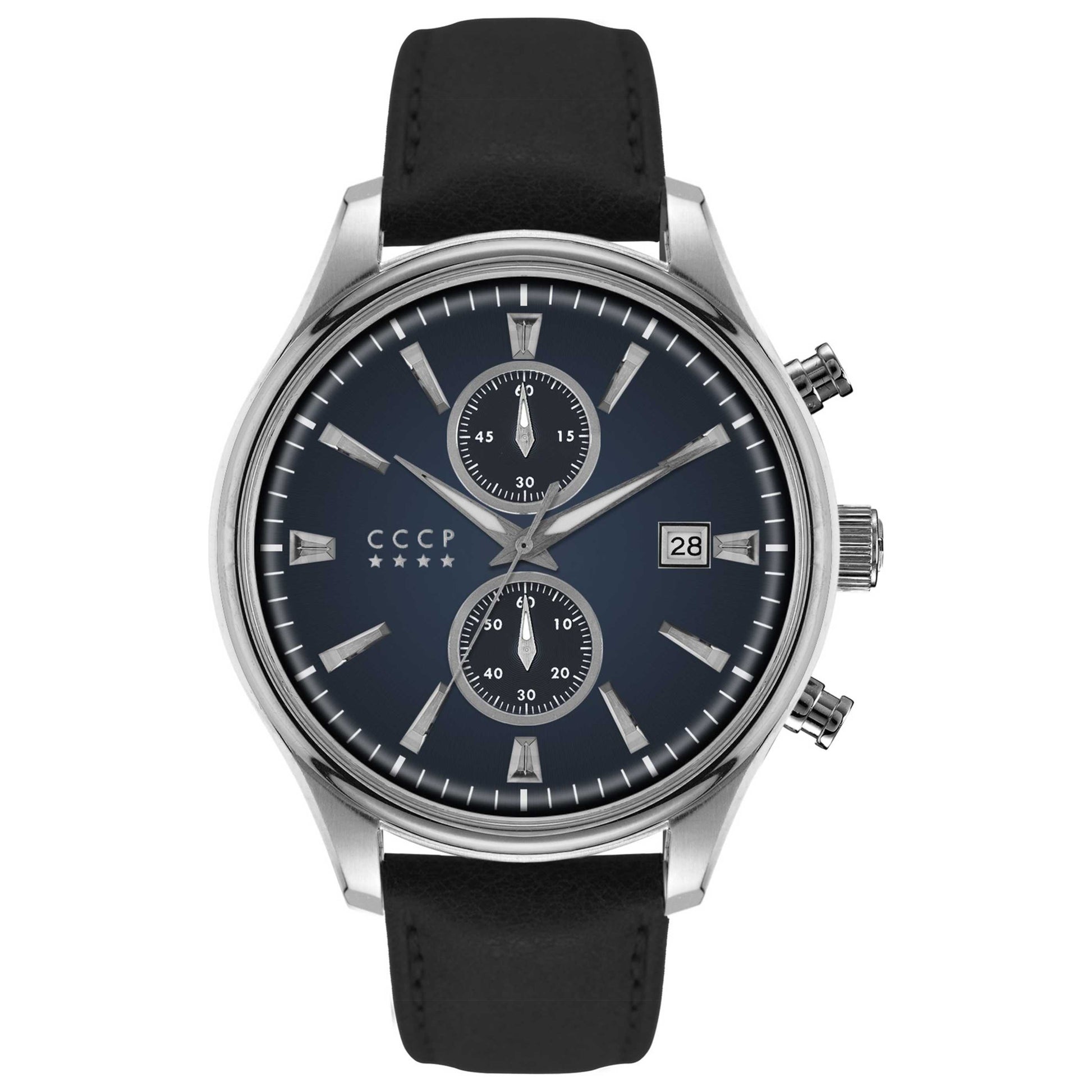 Front view of CCCP Sputnik-2 Men's Quartz Watch CP-7028-02