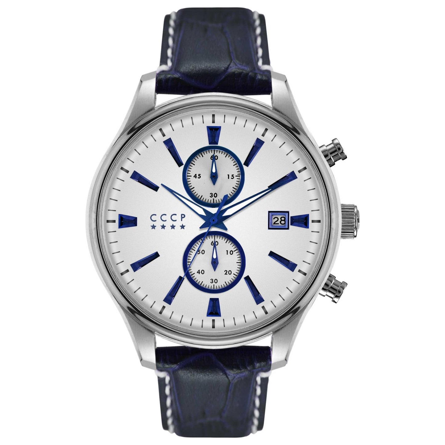 Front view of CCCP Sputnik-2 Men's Quartz Watch CP-7028-03