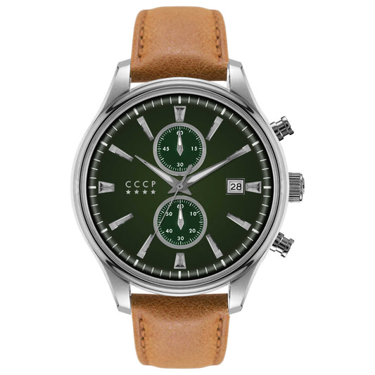 Front view of CCCP Sputnik-2 Men's Quartz Watch CP-7028-04