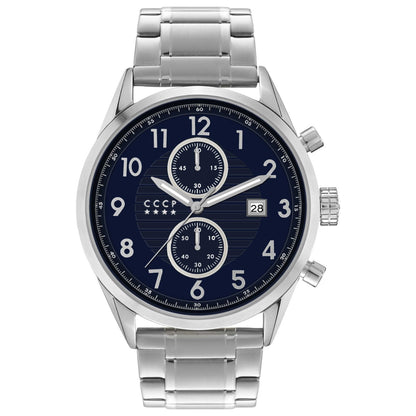 Front view of CCCP Golden Soviet Submarine Men's Quartz Watch CP-7029-22