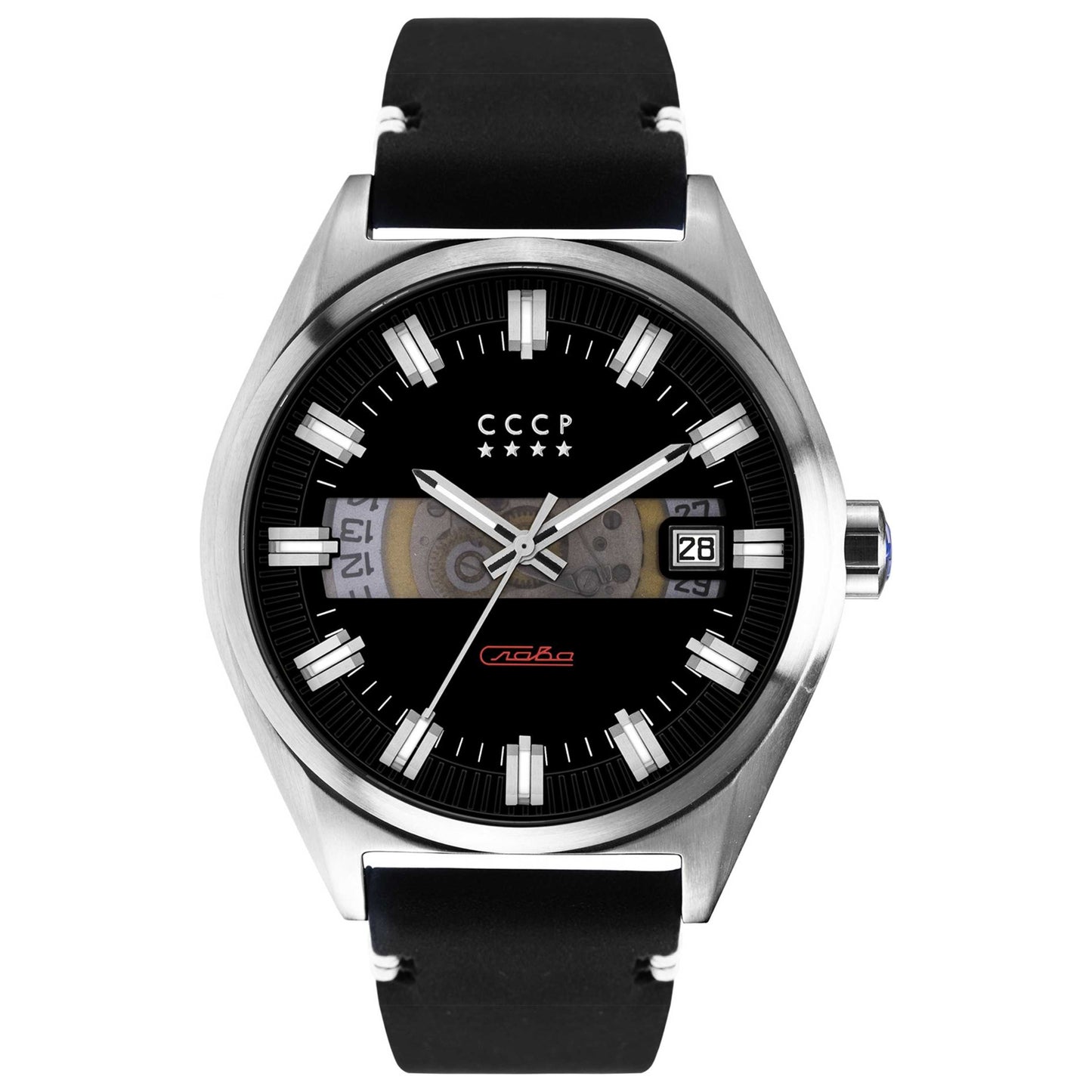 Front view of CCCP Shchuka Men's Automatic Watch CP-7030-01