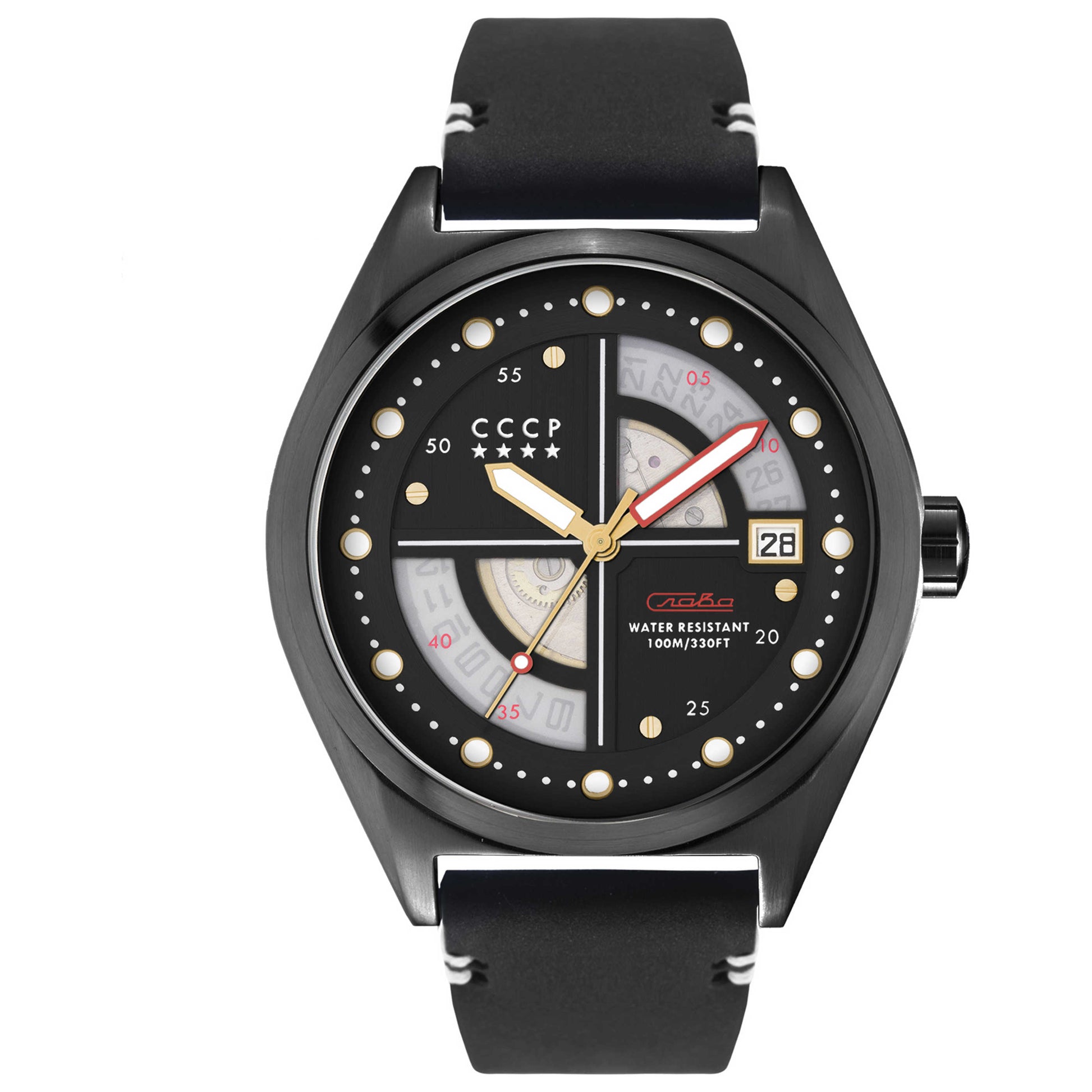 Front view of CCCP Shchuka Men's Automatic Watch CP-7031-08