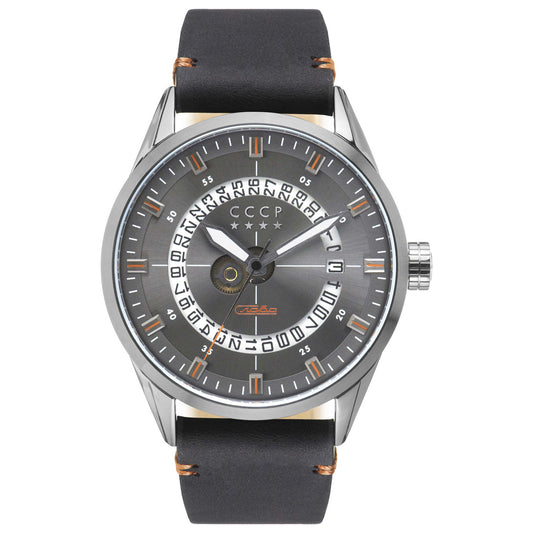 Front view of CCCP Golden Soviet Submarine Men's Automatic Watch CP-7032-06