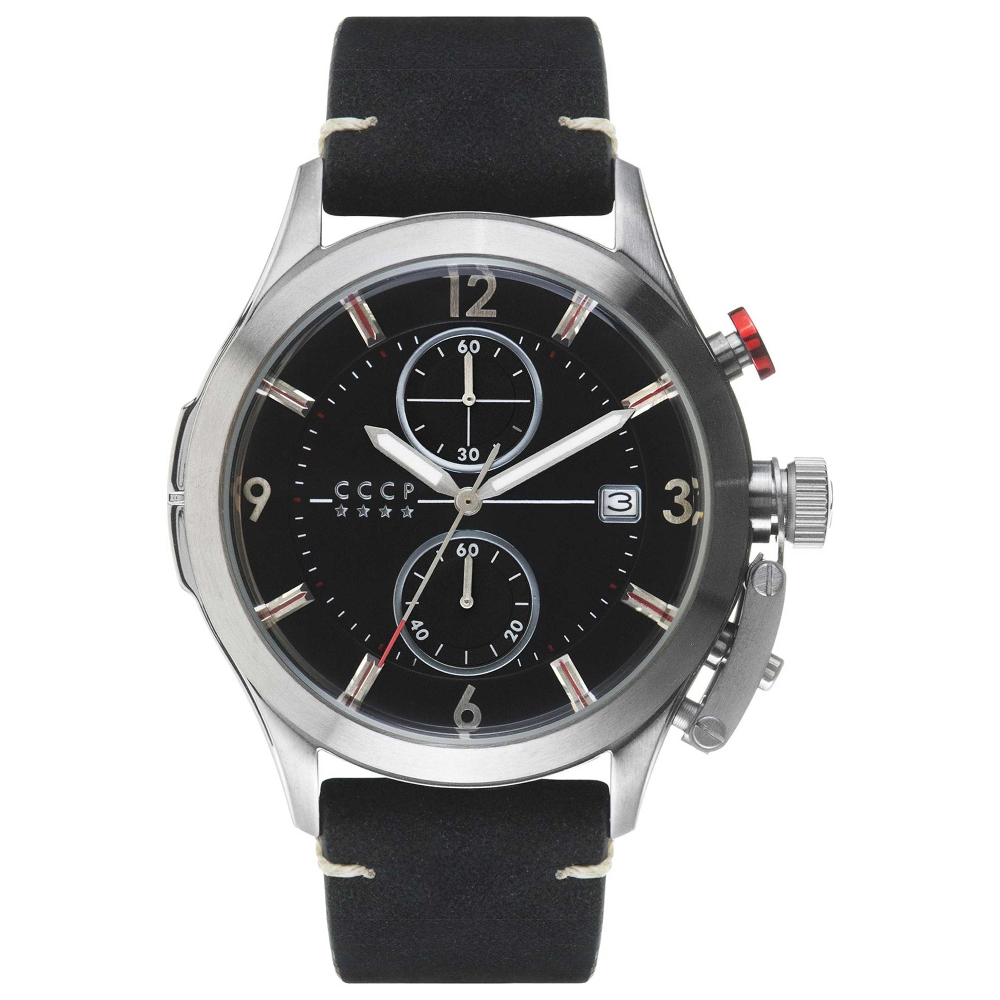 Front view of CCCP Shchuka Men's Quartz Watch CP-7033-01