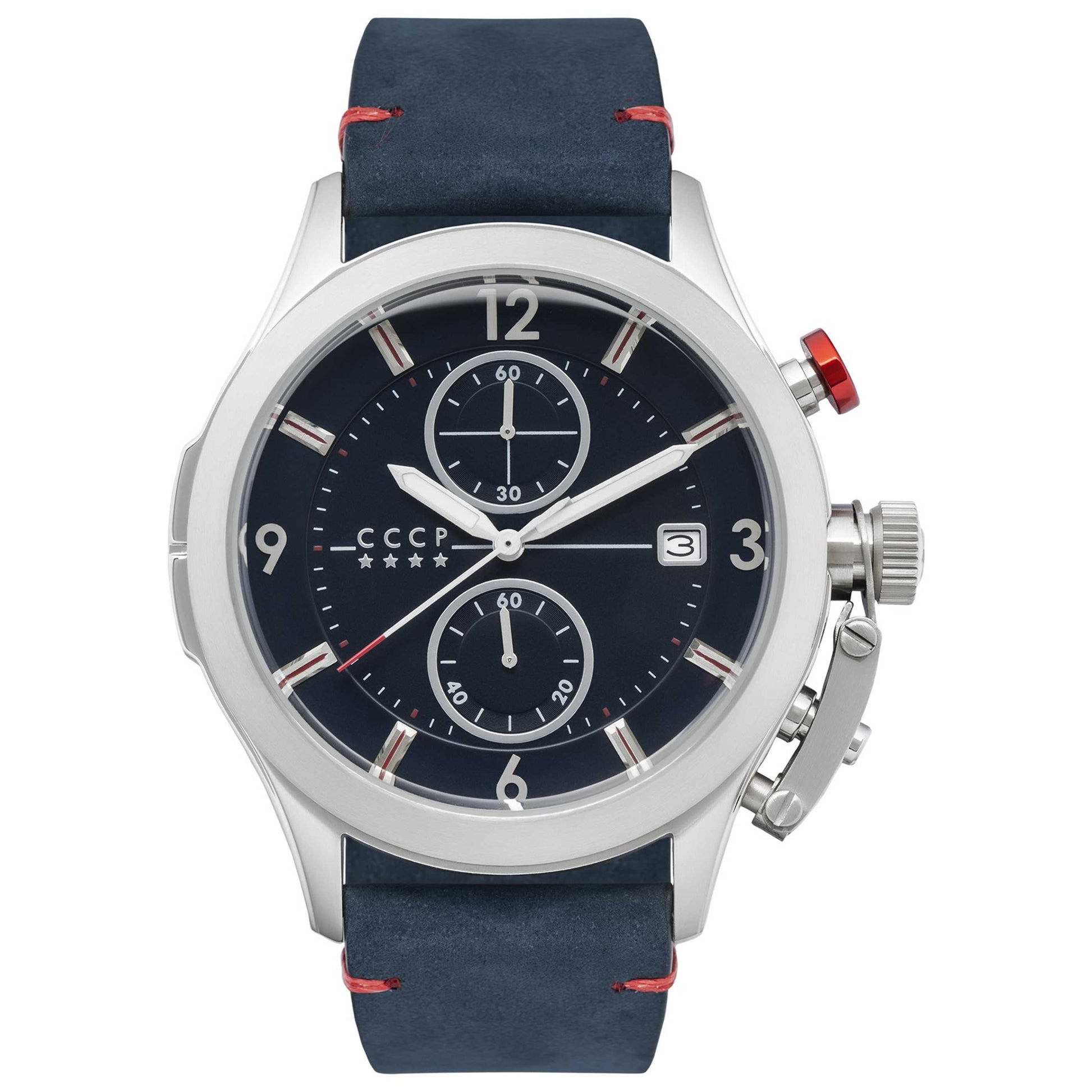 Front view of CCCP Shchuka Men's Quartz Watch CP-7033-02